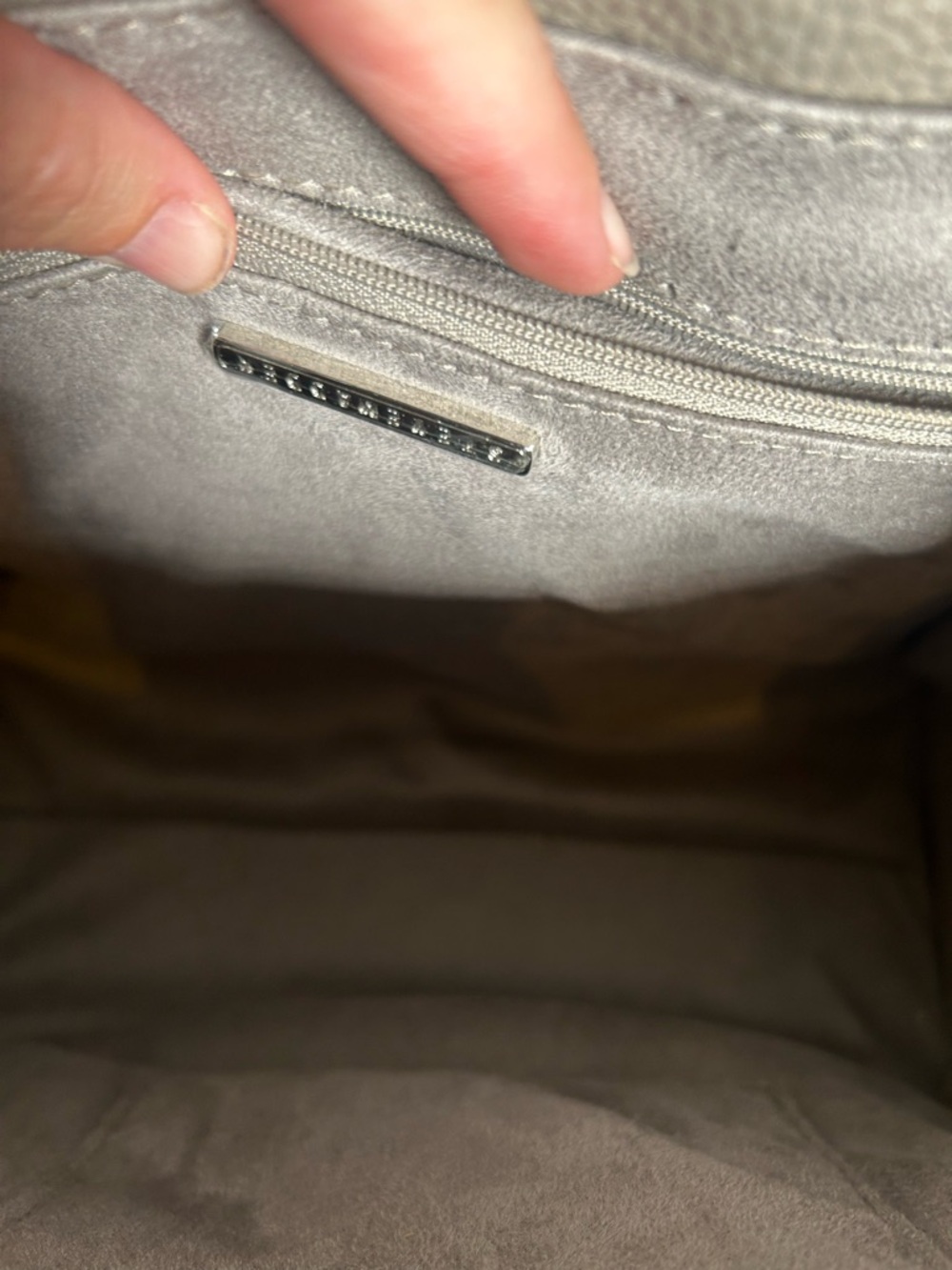 Steve Madden Chevron Quilted Satchel – Ice Gray - Picture 6 of 11